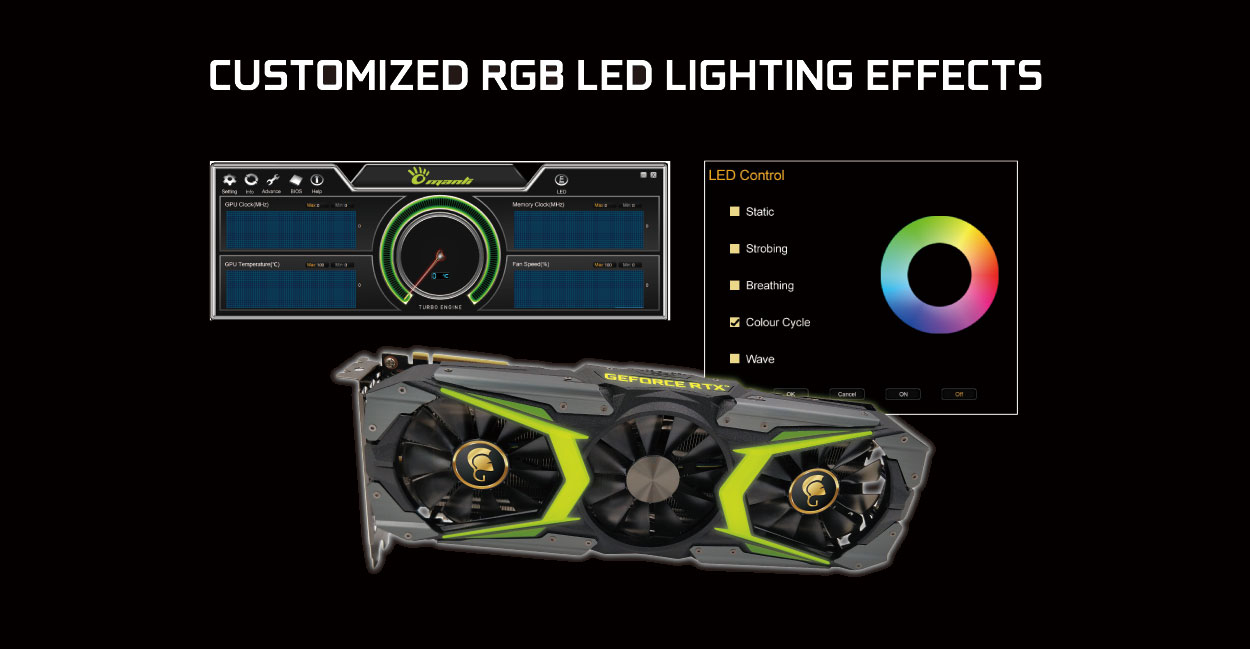 Variant lawyer Inaccurate MANLI GeForce® RTX 2080 Ti Gallardo with Customized LED Lights (M3442+N504)